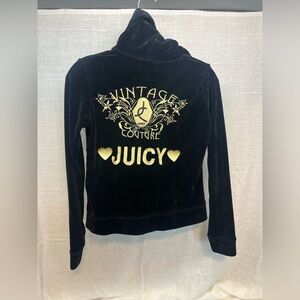 Vintage Juicy Couture sweat set black & gold medium